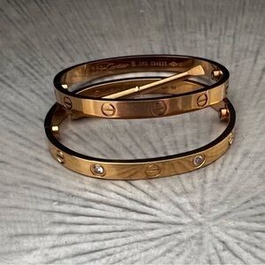 New Love Bracelet Gold Plated Over Stainless steel